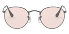 Ray-Ban® Round Metal RB3447 RB3447 9196BL 47 - Legend Gold with Photochromic Gray/Blue Light Filter lenses Sunglasses