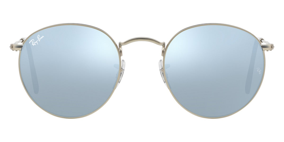 Ray-Ban® Round Metal RB3447 RB3447 9230R5 47 - Antique Copper with Blue lenses Sunglasses