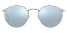 Ray-Ban® Round Metal RB3447 RB3447 9230R5 47 - Antique Copper with Blue lenses Sunglasses