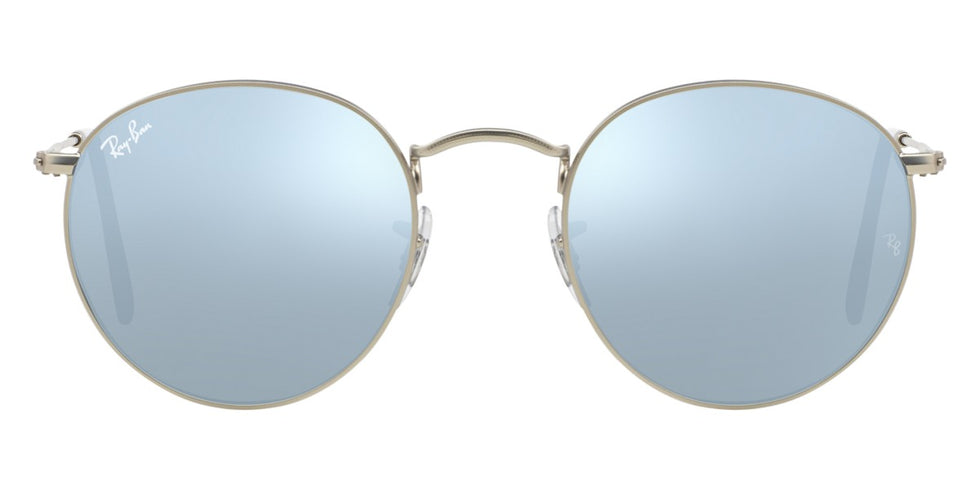 Ray-Ban® Round Metal RB3447 RB3447 9230R5 47 - Antique Copper with Blue lenses Sunglasses