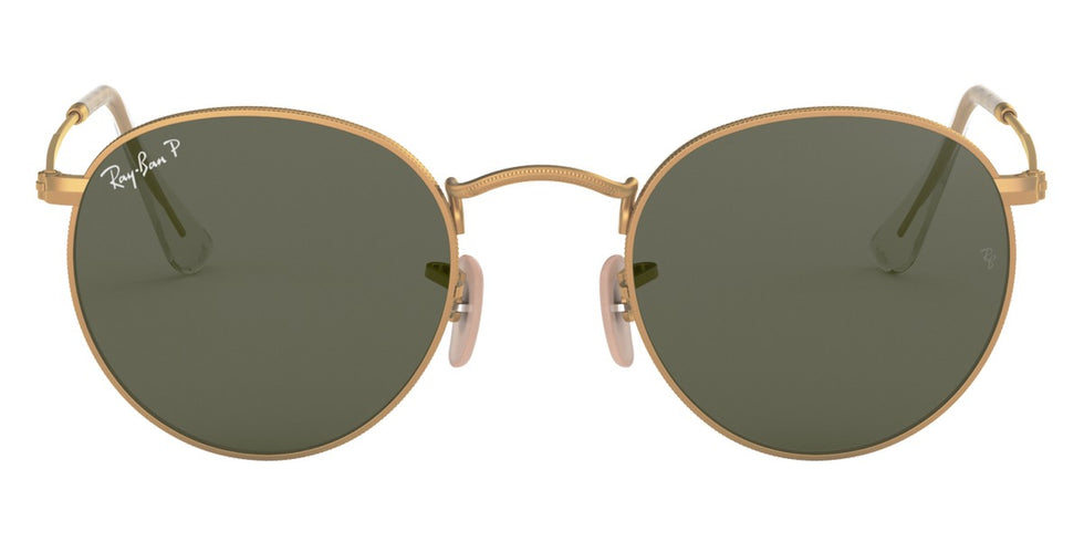 Ray-Ban® Round Metal RB3447 RB3447 9229B1 50 - Antique Gunmetal with Dark Gray lenses Sunglasses