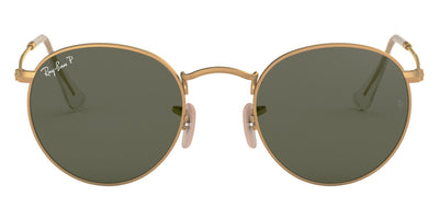 Ray-Ban® ROUND METAL 0RB3447 RB3447 112/58 50 - Matte Arista with G-15 Green Polarized lenses Sunglasses