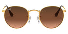 Ray-Ban® Round Metal RB3447 RB3447 920231 50 - Rose Gold with Green lenses Sunglasses