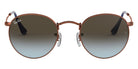 Ray-Ban® Round Metal RB3447 RB3447 920231 53 - Rose Gold with Green lenses Sunglasses