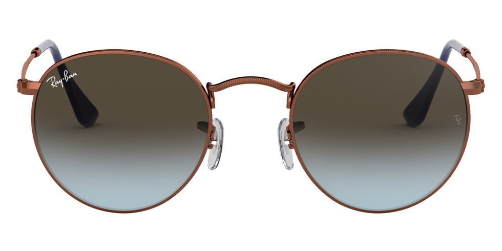 Ray-Ban® Round Metal RB3447 RB3447 920231 53 - Rose Gold with Green lenses Sunglasses