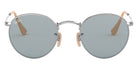 Ray-Ban® Round Metal RB3447 RB3447 9230R5 53 - Antique Copper with Blue lenses Sunglasses