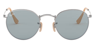 Ray-Ban® ROUND METAL 0RB3447 RB3447 9065I5 53 - Silver with Photochromic Blue lenses Sunglasses