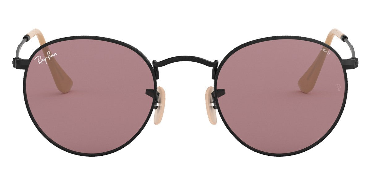 Ray-Ban® Round Metal RB3447 RB3447 9001A5 50 - Light Bronze with Pink Gradient Brown lenses Sunglasses