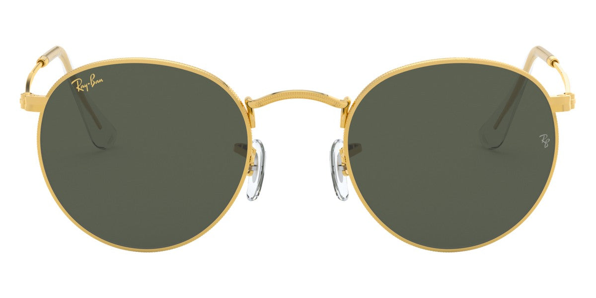 Ray-Ban® ROUND METAL 0RB3447 RB3447 919631 53 - Legend Gold with G-15 Green lenses Sunglasses