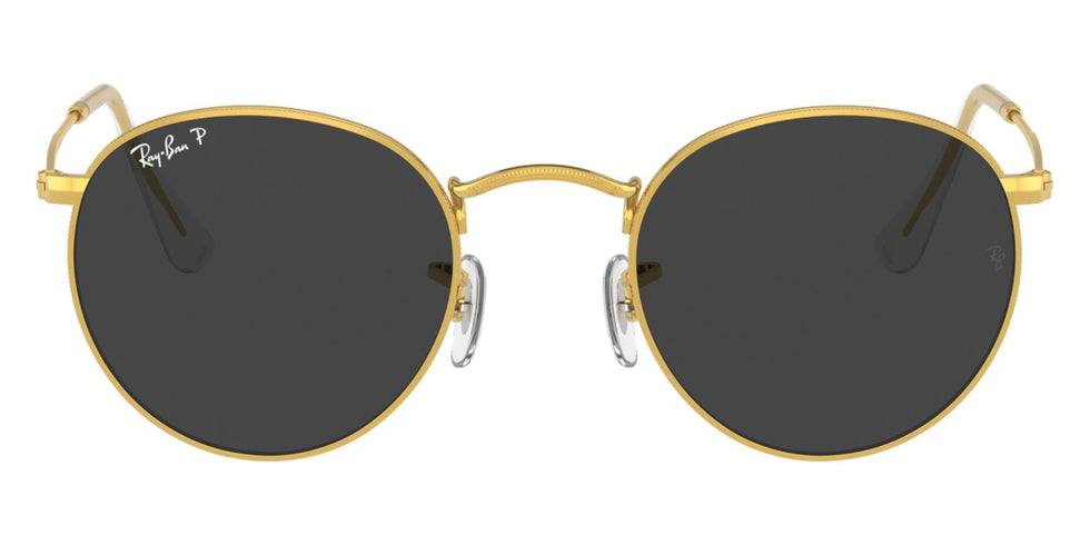 Ray-Ban® Round Metal RB3447 RB3447 9202B1 47 - Rose Gold with Dark Gray lenses Sunglasses