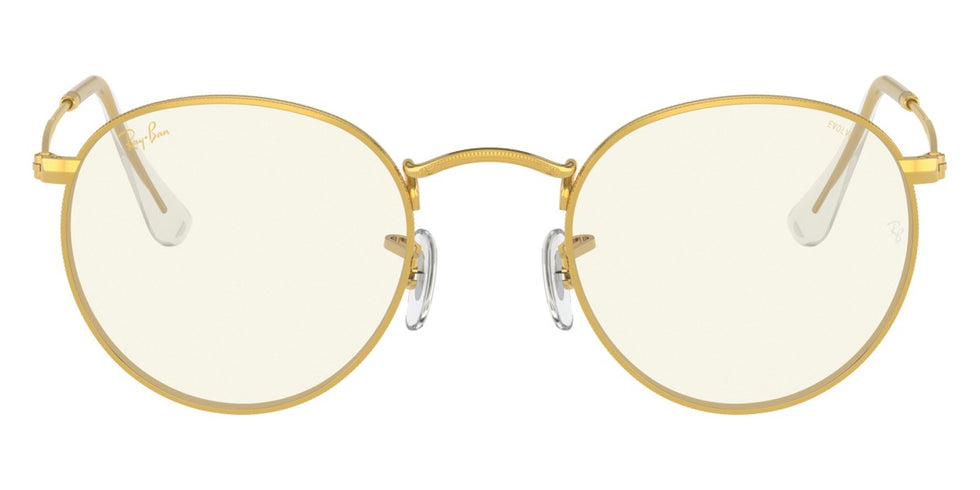 Ray-Ban® Round Metal RB3447 RB3447 9202B1 50 - Rose Gold with Dark Gray lenses Sunglasses