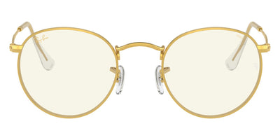 Ray-Ban® ROUND METAL 0RB3447 RB3447 9196BL 53 - Legend Gold with Photochromic Gray/Blue Light Filter lenses Sunglasses
