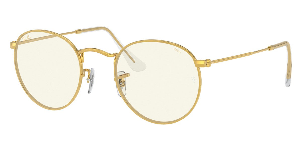 Ray-Ban® Round Metal RB3447 RB3447 9002A6 50 - Medium Bronze with Green Gradient Brown lenses Sunglasses
