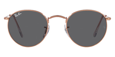 Ray-Ban® ROUND METAL 0RB3447 RB3447 9202B1 53 - Rose Gold with Dark Gray lenses Sunglasses