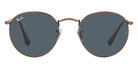 Ray-Ban® Round Metal RB3447 RB3447 9202R5 50 - Rose Gold with Blue lenses Sunglasses