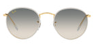 Ray-Ban® Round Full Color RB3447Jm RB3447JM 919632 50 - Gray On Legend Gold with Clear Gradient Gray lenses Sunglasses