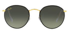 Ray-Ban® Round Full Color RB3447Jm RB3447JM 919671 50 - Black On Legend Gold with Gray Gradient lenses Sunglasses