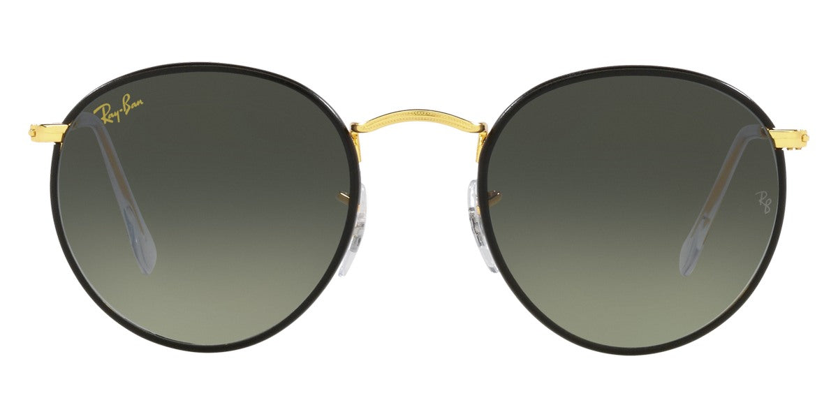 Ray-Ban® ROUND FULL COLOR 0RB3447JM RB3447JM 919671 50 - Black On Legend Gold with Gray Gradient lenses Sunglasses