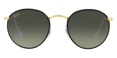 Ray-Ban® Round Full Color RB3447Jm RB3447JM 919671 50 - Black On Legend Gold with Gray Gradient lenses Sunglasses