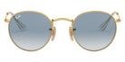 Ray-Ban® Round Metal RB3447N RB3447N 001/3F 50 - Arista with Clear Gradient Blue lenses Sunglasses
