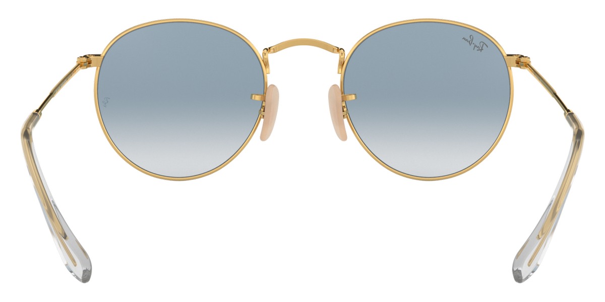 Ray-Ban® Round Metal RB3447N RB3447N 002/71 53 - Black with Light Gray Gradient Dark Gray lenses Sunglasses