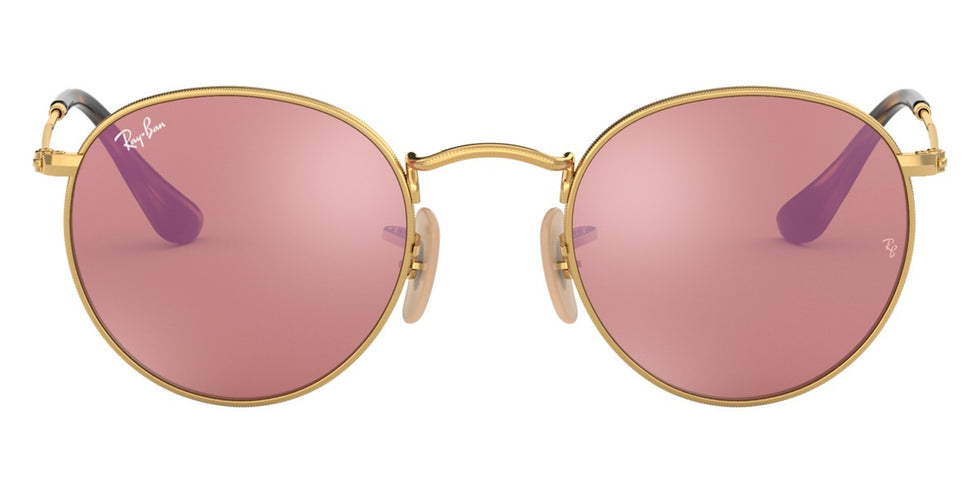 Ray-Ban® Round Metal RB3447N RB3447N 004/51 53 - Gunmetal with Clear Gradient Brown lenses Sunglasses