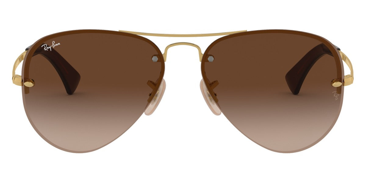 Ray-Ban® RB3449 RB3449 004/55 59 - Gunmetal with Light Green Mirrored Blue lenses Sunglasses