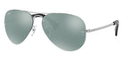 Ray-Ban® RB3449 RB3449 003/8G 59 - Silver with Light Gray Gradient Dark Blue lenses Sunglasses