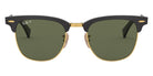 Ray-Ban® Clubmaster Aluminum RB3507 RB3507 924871 51 - Brushed Blue on Silver with Gray Gradient lenses Sunglasses