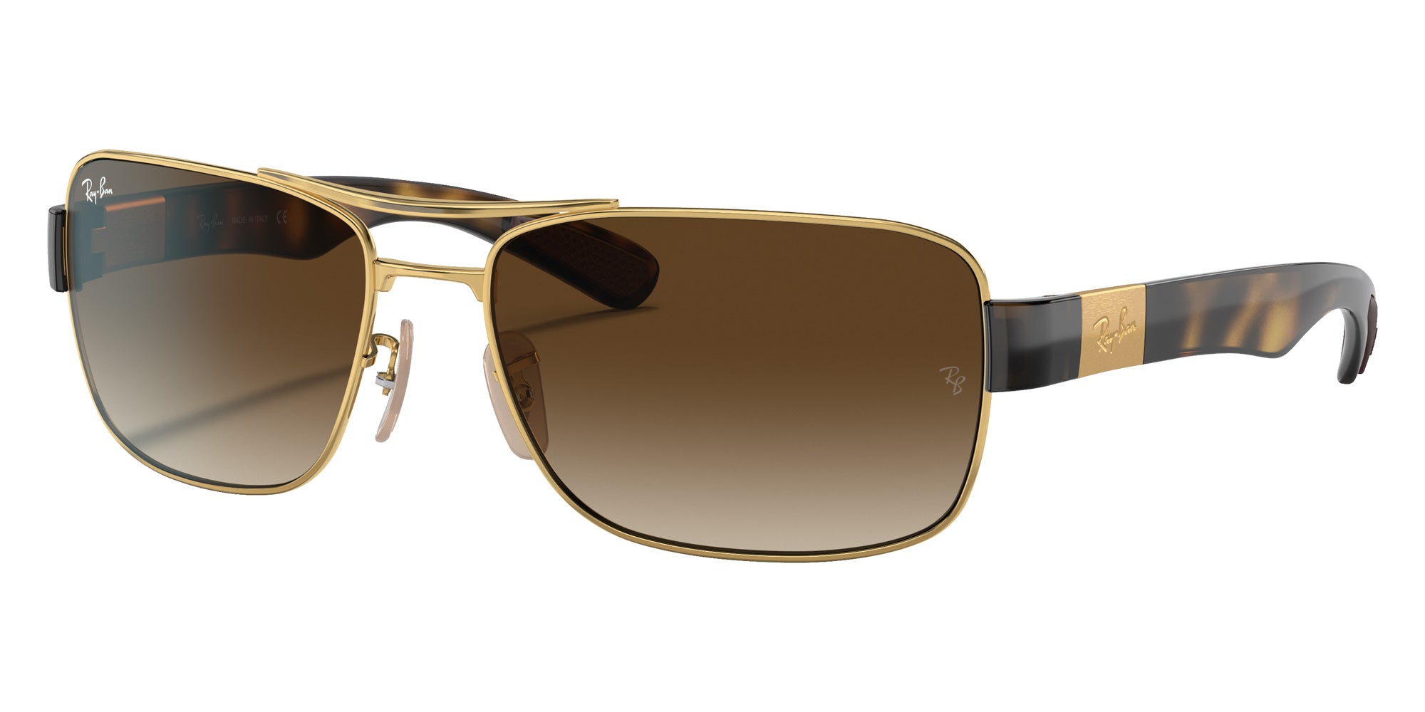 Ray-Ban® RB3522 RB3522 001/13 64 Sunglasses - Arista Gold