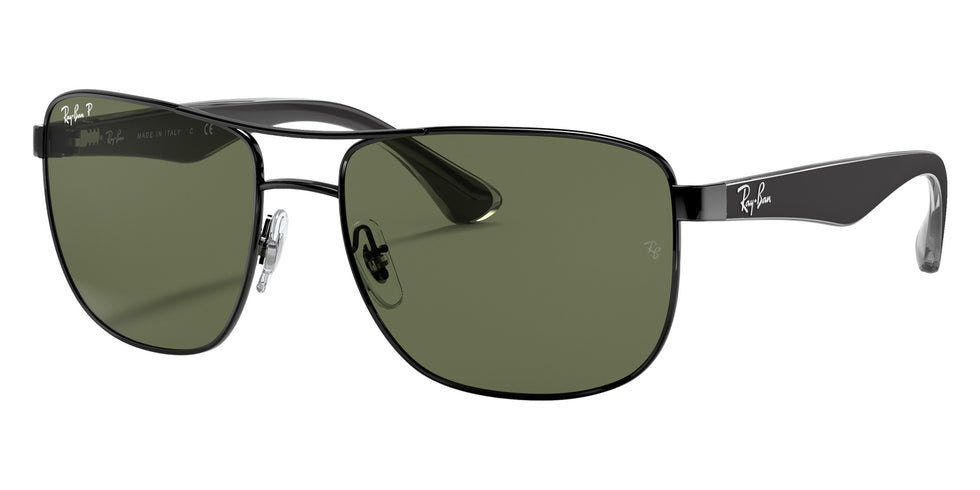 Ray-Ban® RB3533 RB3533 002/9A 57 Sunglasses - Black