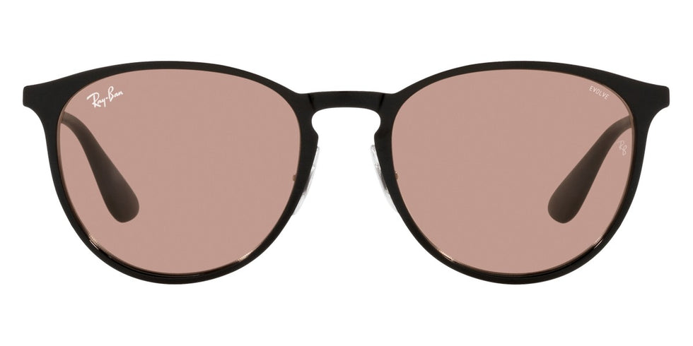 Ray-Ban® Erika Metal RB3539 RB3539 002/Q4 54 - Black with Evolve Photochromic Brown To Dark Bro lenses Sunglasses