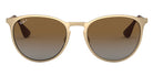 Ray-Ban® Erika Metal RB3539 RB3539 112/T5 54 - Matte Arista with Gray Gradient Brown Polarized lenses Sunglasses