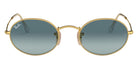 Ray-Ban® Oval RB3547 RB3547 9156AJ 54 - Matte Dark Blue On Copper with Blue Bi-Mirrored Gray lenses Sunglasses
