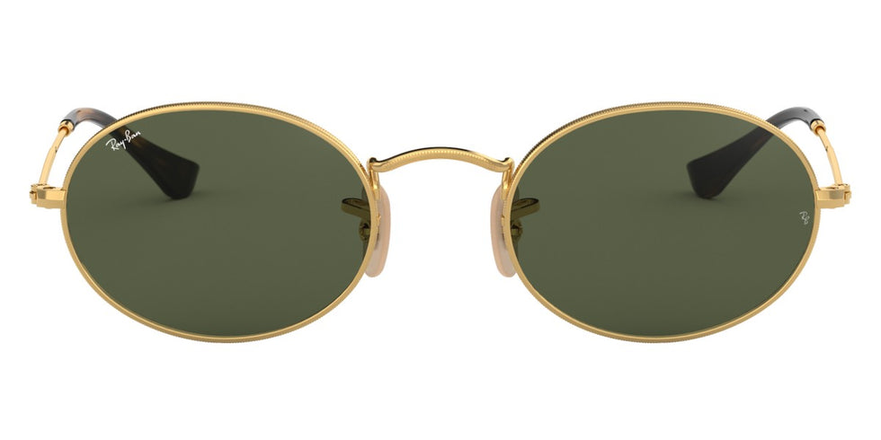Ray-Ban® Oval RB3547N RB3547N 001 48 - Arista with G-15 Green lenses Sunglasses