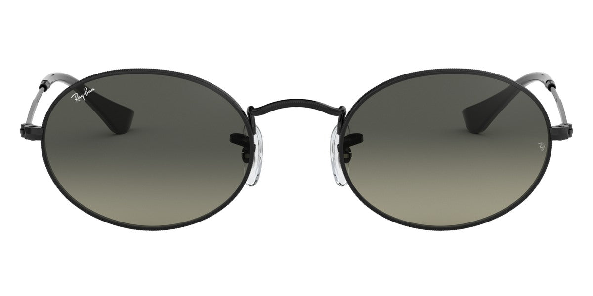 Ray-Ban® OVAL 0RB3547N RB3547N 002/71 54 - Black with Light Gray Gradient Dark Gray lenses Sunglasses