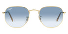 Ray-Ban® Hexagonal RB3548 RB3548 002/71 54 - Black with Gray Gradient lenses Sunglasses