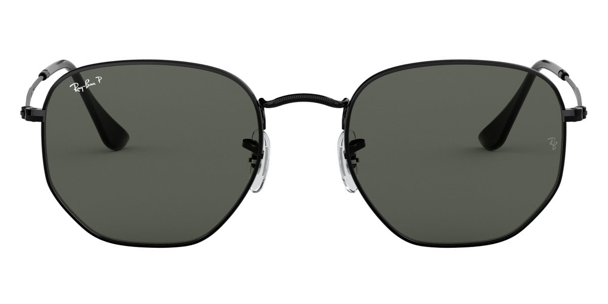 Ray-Ban® HEXAGONAL 0RB3548N RB3548N 002/58 54 - Black with G-15 Green Polarized lenses Sunglasses