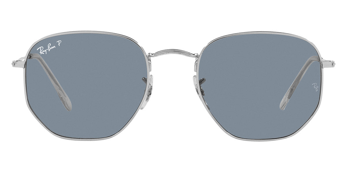 Ray-Ban® HEXAGONAL 0RB3548N RB3548N 003/02 54 - Silver with Blue Polarized lenses Sunglasses