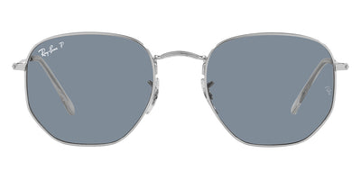 Ray-Ban® Hexagonal RB3548N RB3548N 001/9O 54 - Arista with Light Blue Flash lenses Sunglasses