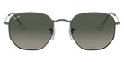 Ray-Ban® Hexagonal RB3548N RB3548N 001/9O 48 - Arista with Light Blue Flash lenses Sunglasses