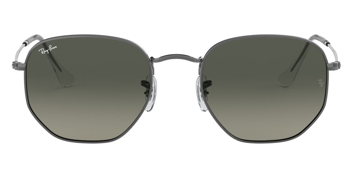 Ray-Ban® HEXAGONAL 0RB3548N RB3548N 004/71 54 - Gunmetal with Light Gray Gradient Dark Gray lenses Sunglasses