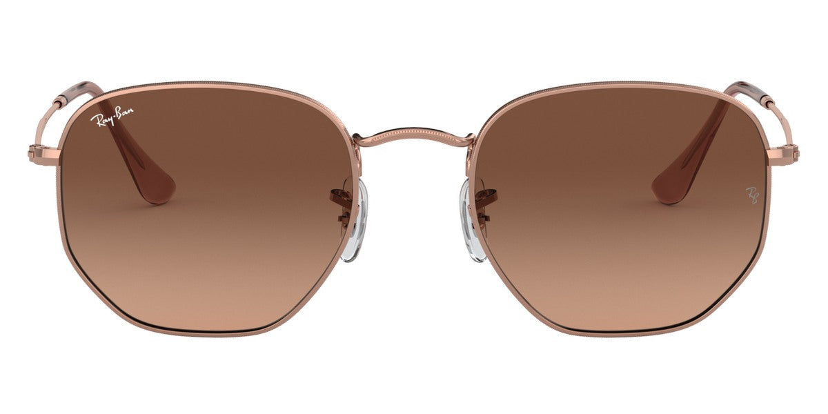 Ray-Ban® HEXAGONAL 0RB3548N RB3548N 9069A5 54 - Copper with Pink Gradient Brown lenses Sunglasses