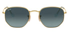 Ray-Ban® Hexagonal RB3548N RB3548N 004/71 51 - Gunmetal with Light Gray Gradient Dark Gray lenses Sunglasses