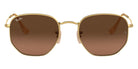 Ray-Ban® Hexagonal RB3548N RB3548N 004/71 54 - Gunmetal with Light Gray Gradient Dark Gray lenses Sunglasses