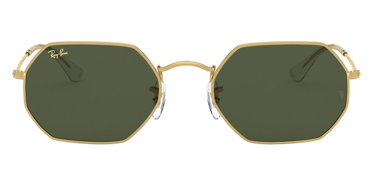 Ray-Ban® Octagonal RB3556 RB3556 919631 53 - Legend Gold with G-15 Green lenses Sunglasses