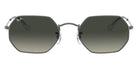 Ray-Ban® Octagonal RB3556N RB3556N 004/71 53 - Gunmetal with Light Gray Gradient Dark Gray lenses Sunglasses