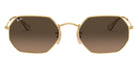 Ray-Ban® Octagonal RB3556N RB3556N 912443 53 - Arista with Brown Gradient Gray lenses Sunglasses
