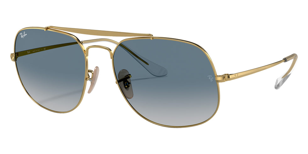 Ray-Ban® RB3561 RB3561 001/3F 57 Sunglasses - Arista Gold