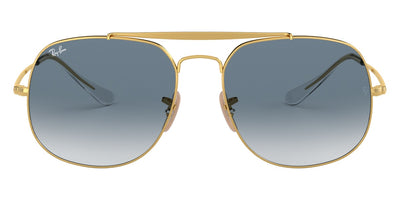 Ray-Ban® THE GENERAL 0RB3561 RB3561 001/3F 57 - Arista with Clear Gradient Blue lenses Sunglasses